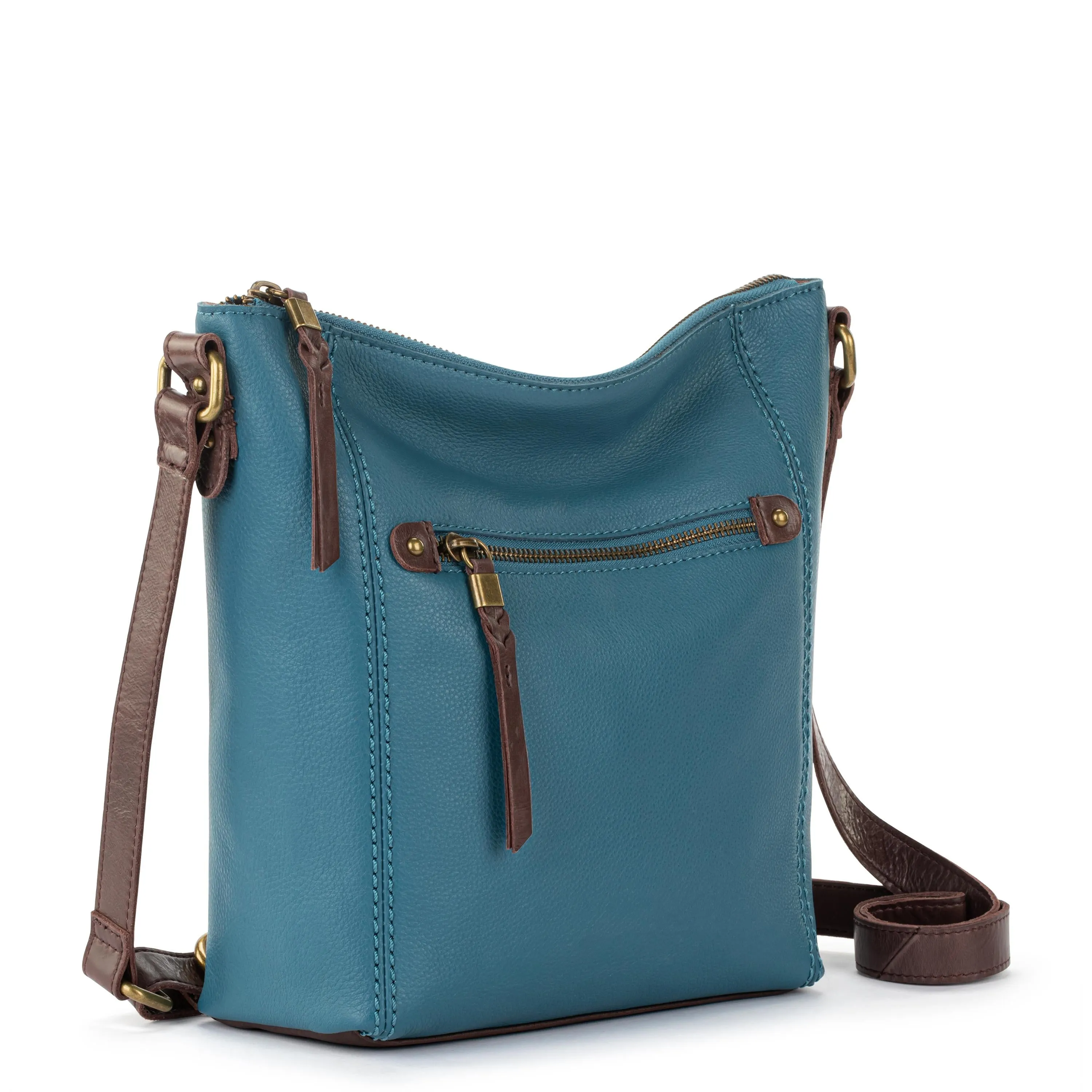 Ashland Crossbody - Leather - Lagoon
