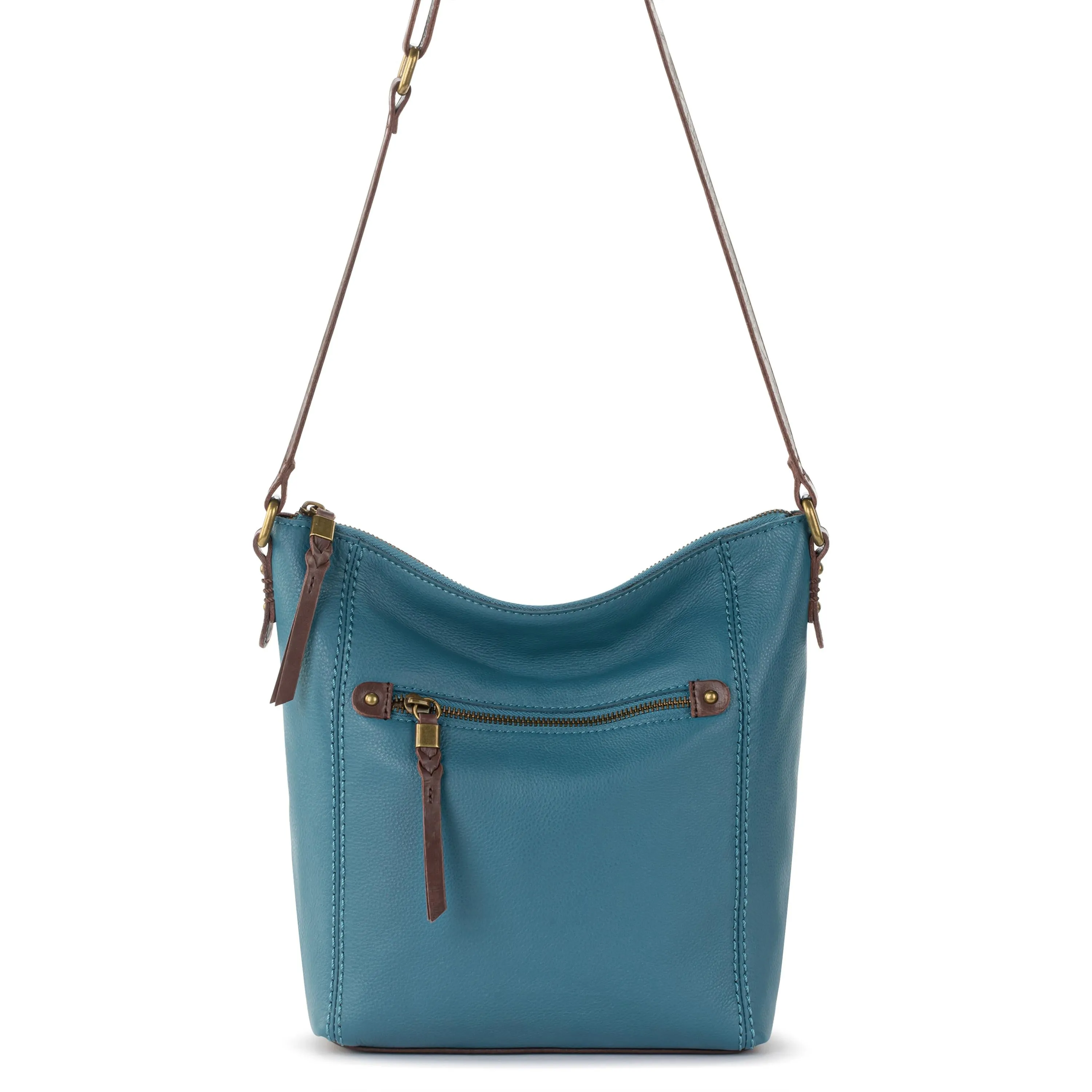 Ashland Crossbody - Leather - Lagoon