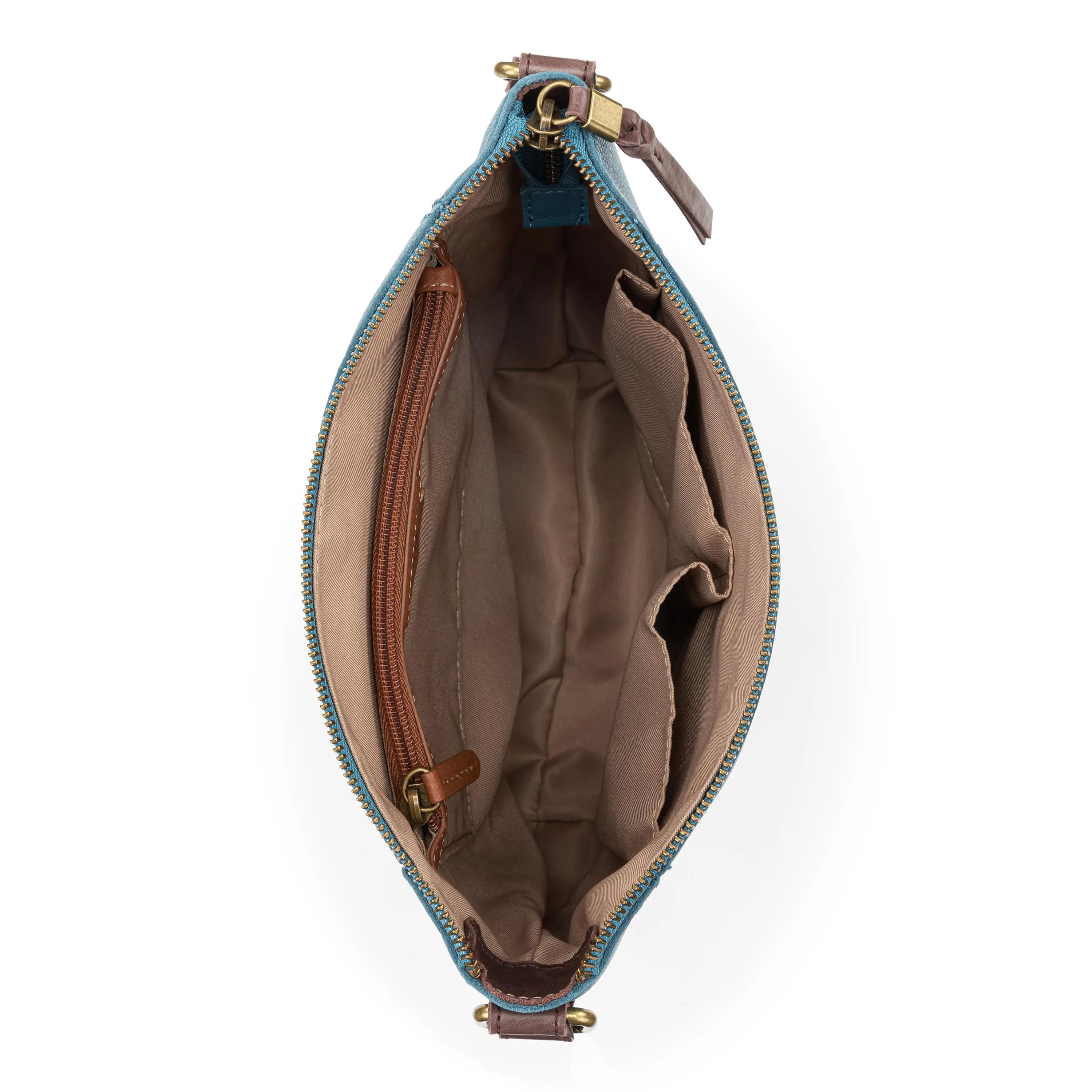 Ashland Crossbody - Leather - Lagoon