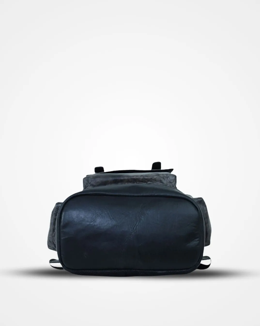 Barcelona The Grunge Grey Leather Travel Backpack