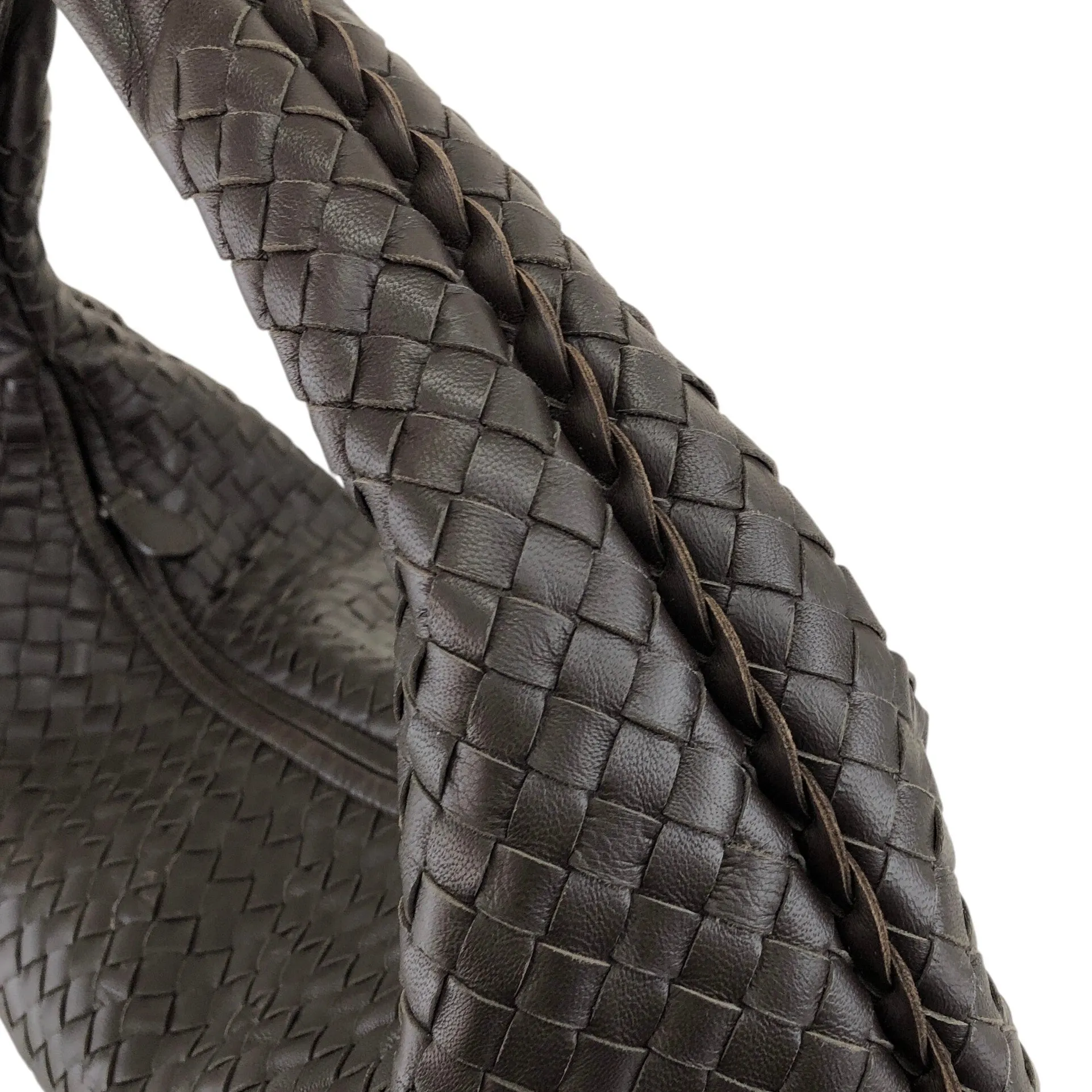 Bottega Veneta Intrecciato Shoulder bag Hobobag Brown Vintage bmuhus