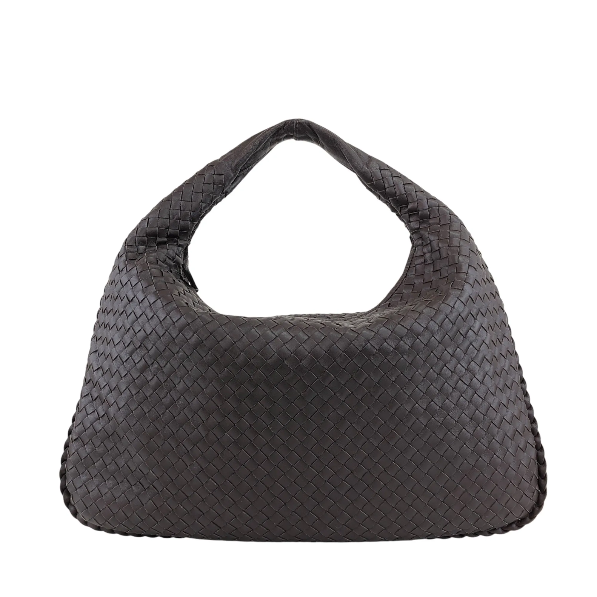 Bottega Veneta Intrecciato Shoulder bag Hobobag Brown Vintage bmuhus