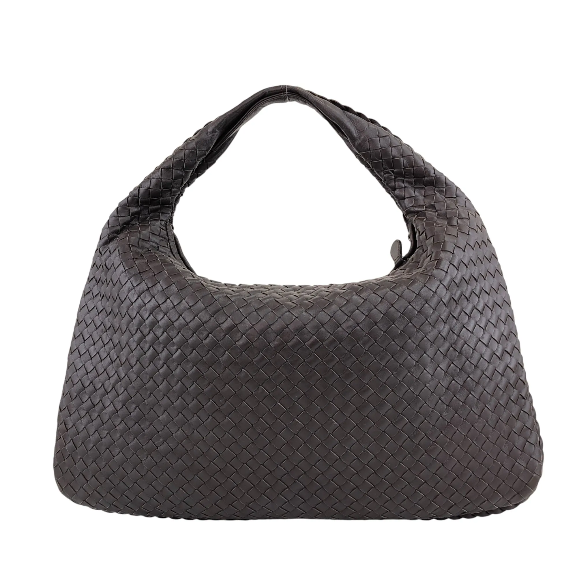 Bottega Veneta Intrecciato Shoulder bag Hobobag Brown Vintage bmuhus