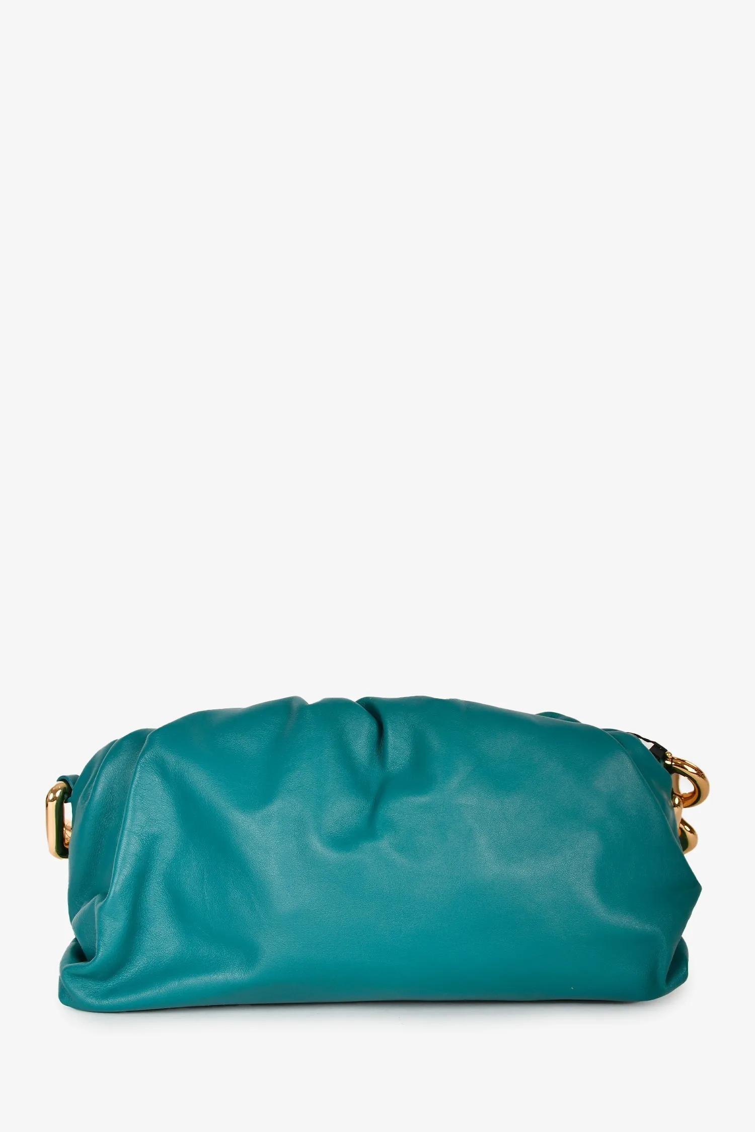 Bottega Veneta Teal Green 'The Chain Pouch' Clutch Shoulder Bag