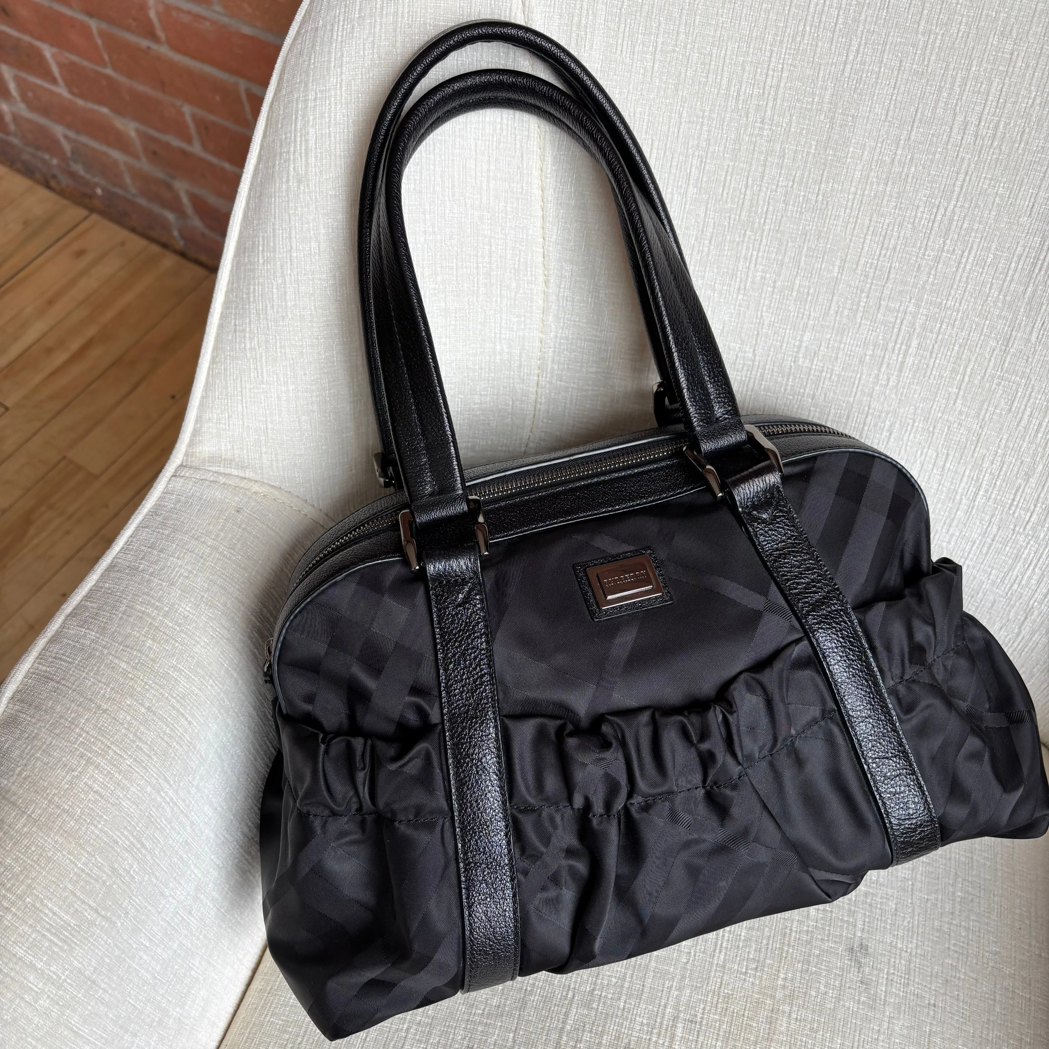 Burberry 'Black Johnstone' Bowling Bag