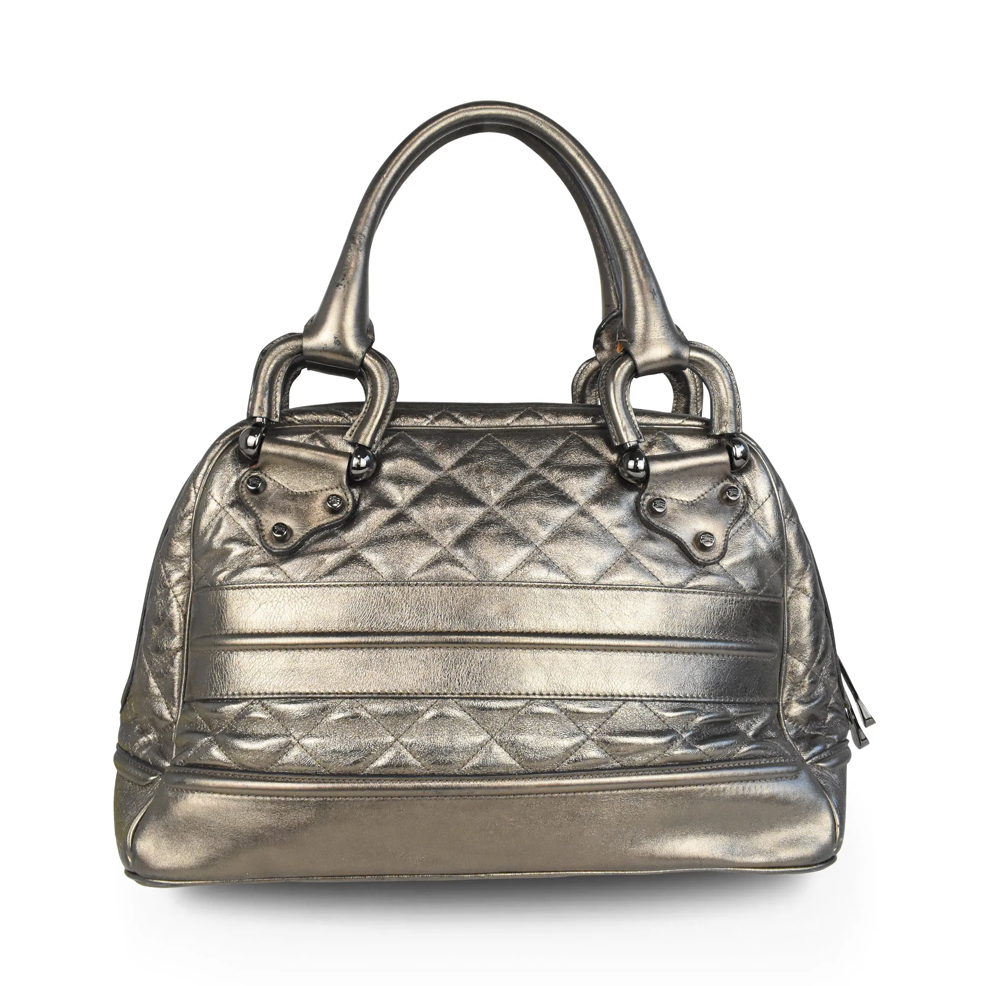 Burberry Metallic Bowler Bag