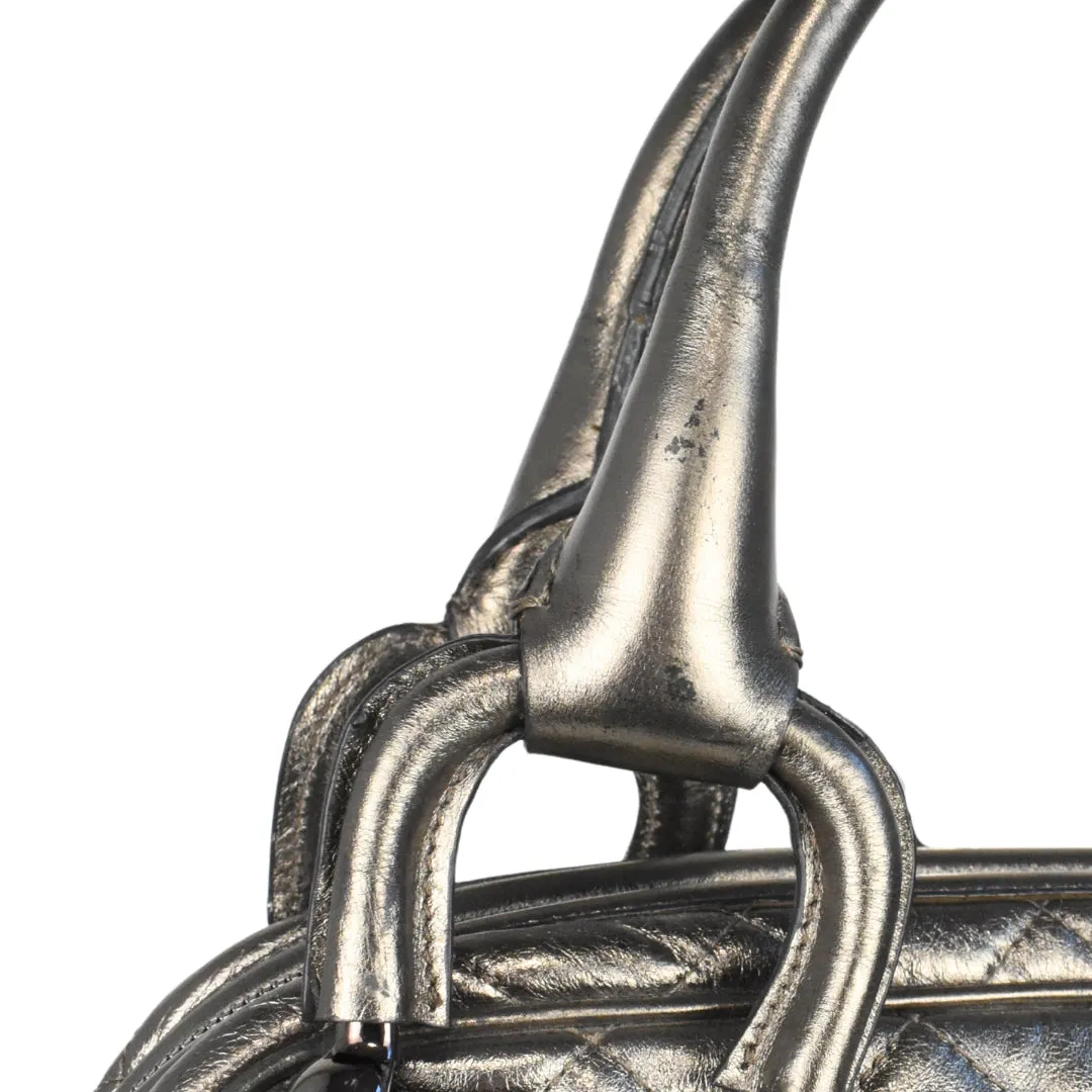 Burberry Metallic Bowler Bag