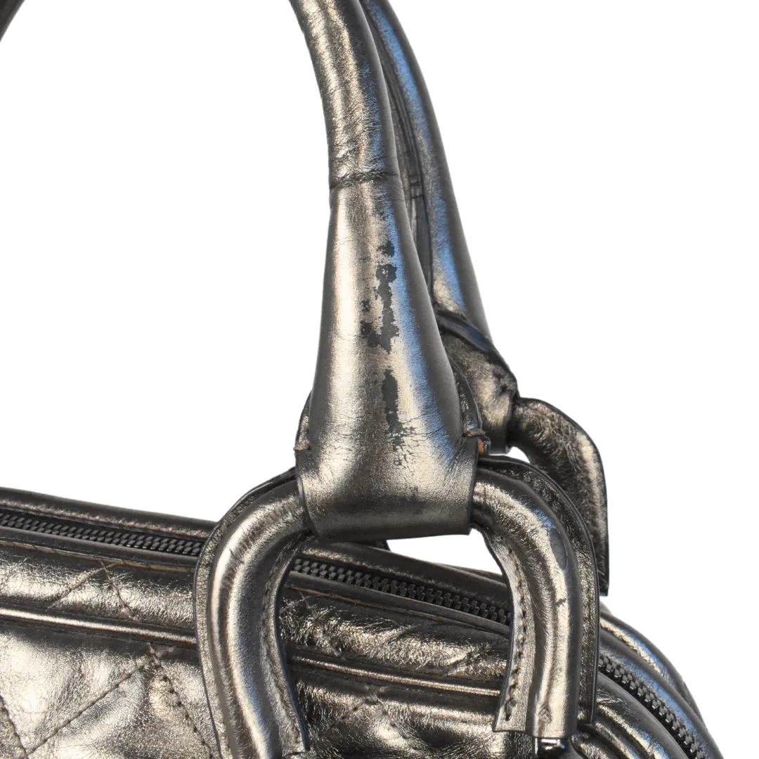 Burberry Metallic Bowler Bag
