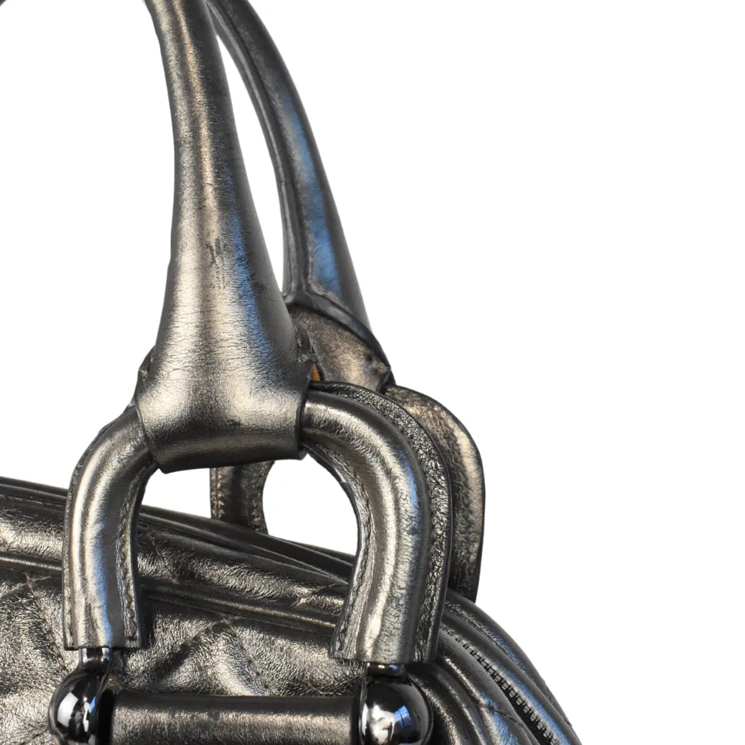 Burberry Metallic Bowler Bag