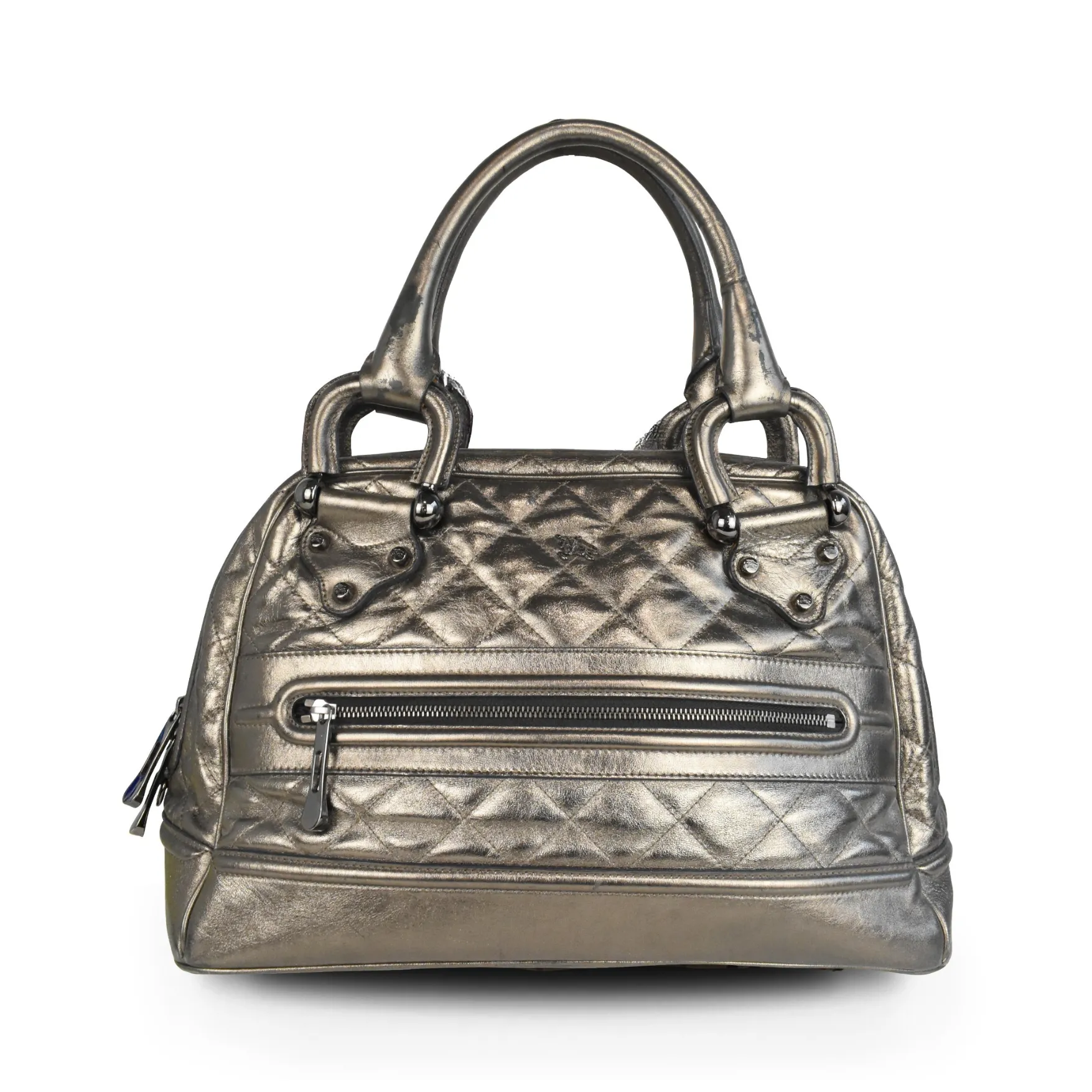Burberry Metallic Bowler Bag