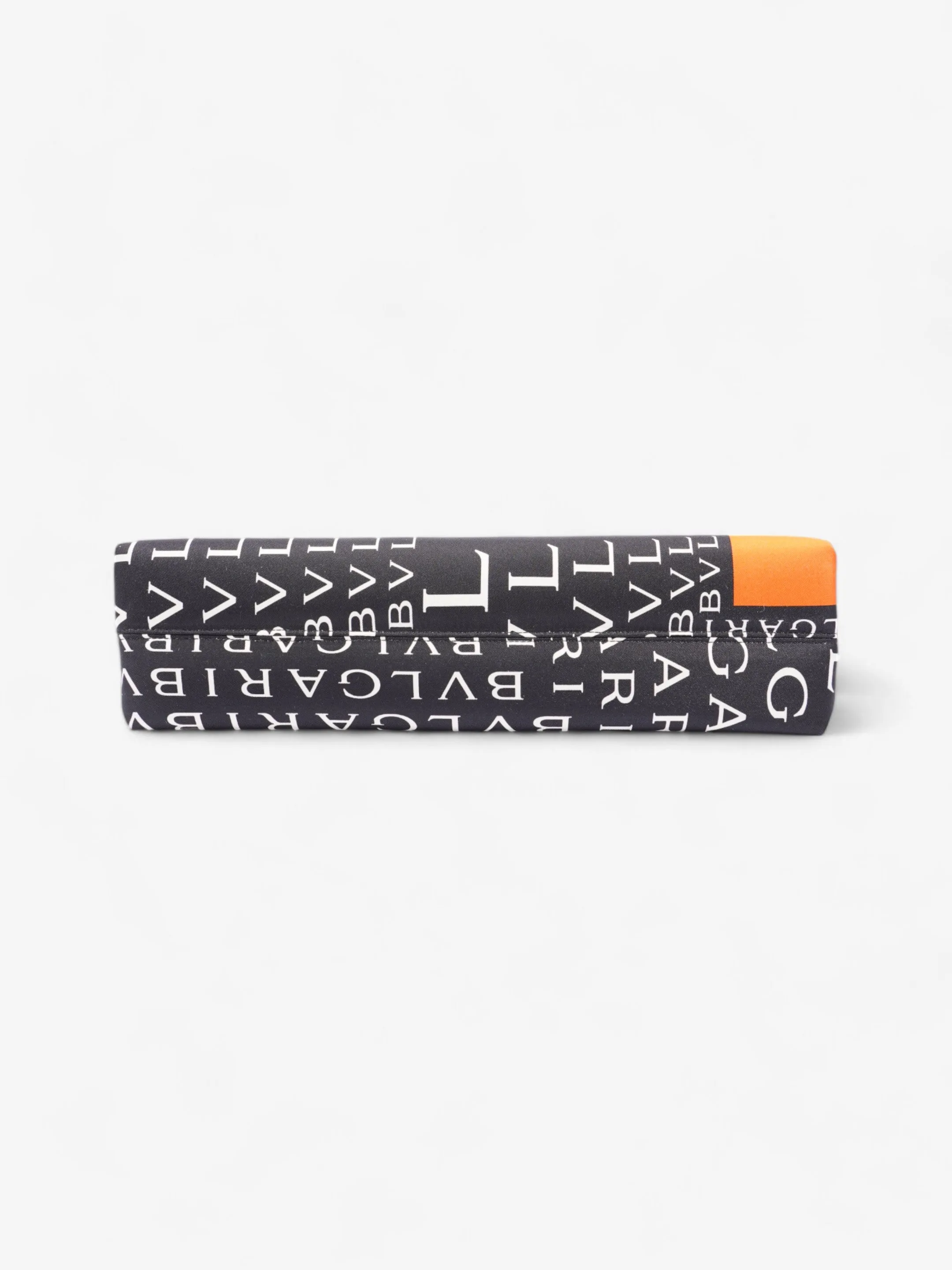 Bvlgari Logomania Shoulder Bag Black / Orange / White Fabric