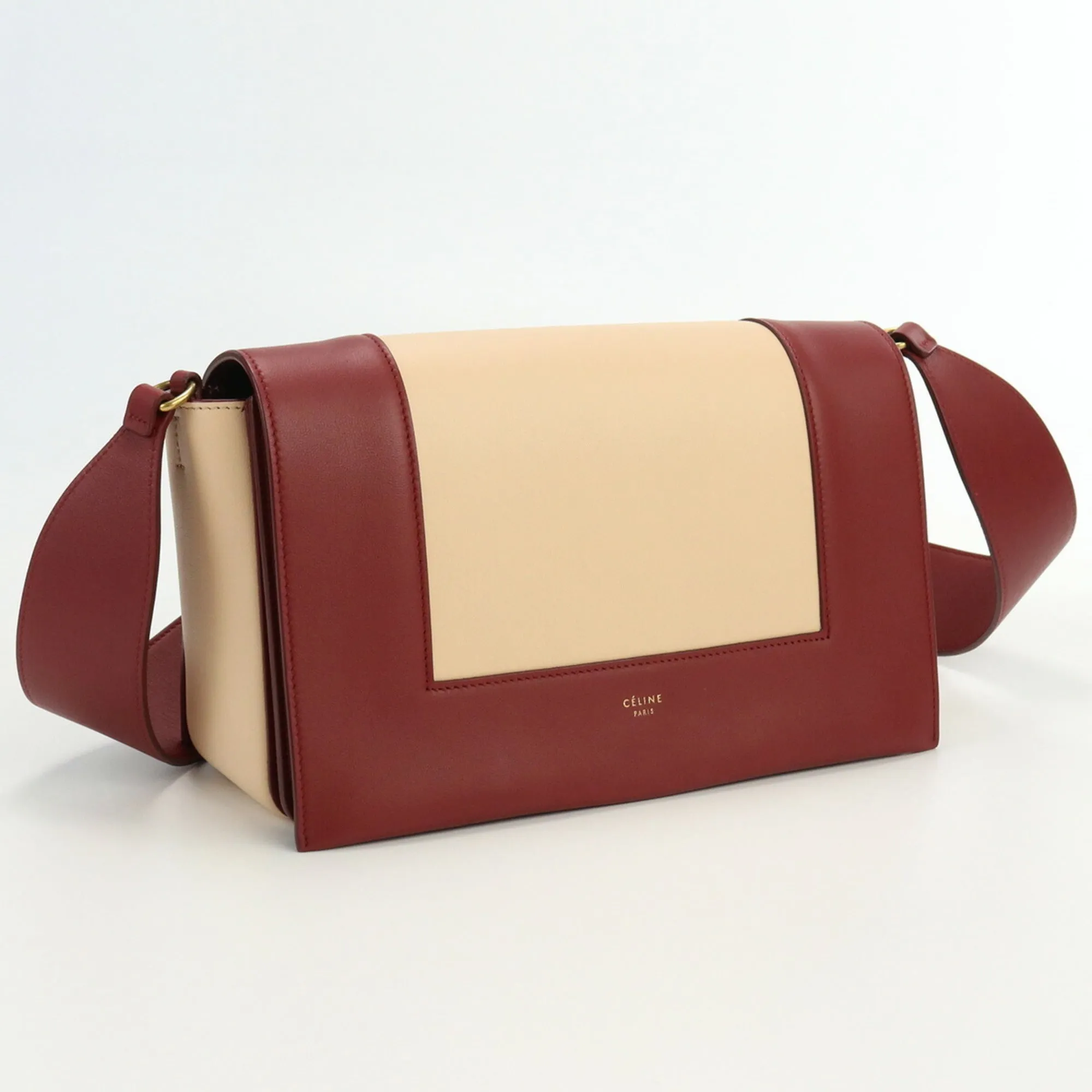 Celine Frame Shoulder 18026 3AQO 27RY Calf Women's