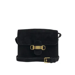 CELINE Horse Bit Shoulder bag Black Vintage yffeiu