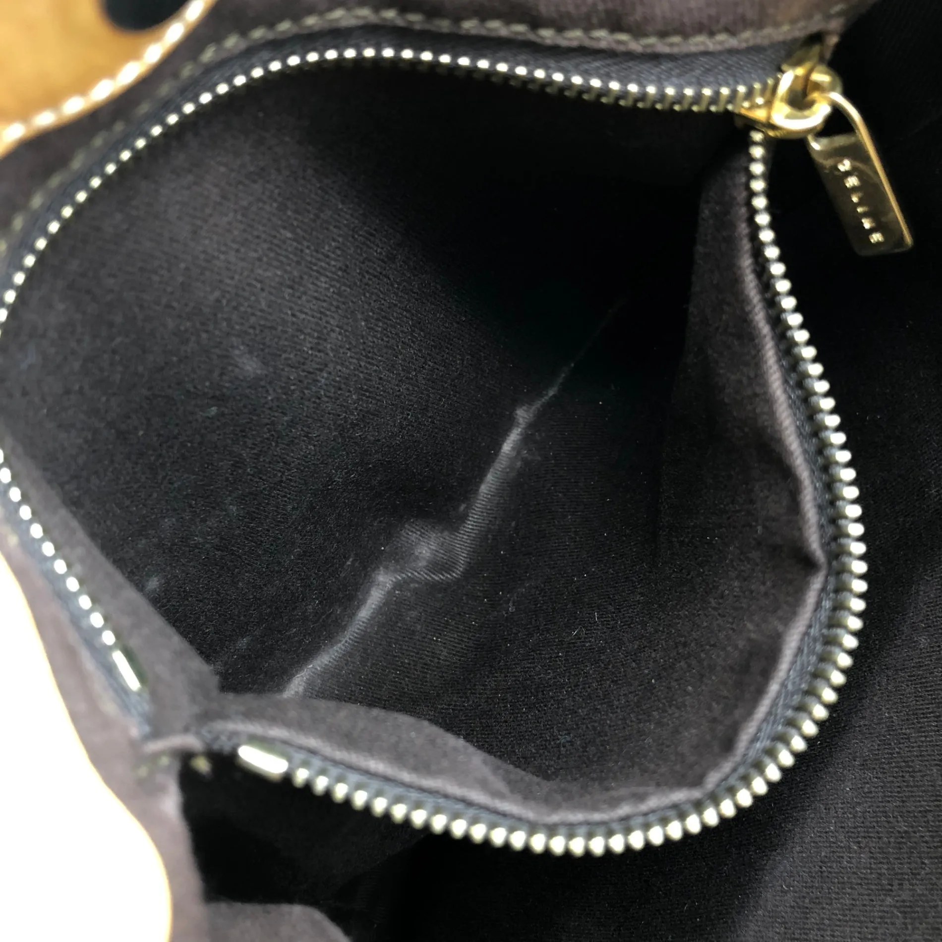 CELINE Macadam Shoulder bag Brown Vintage f23gdx