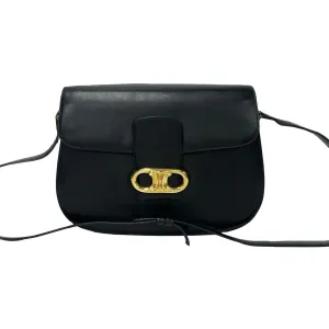 CELINE Shoulder Bag Calfskin black