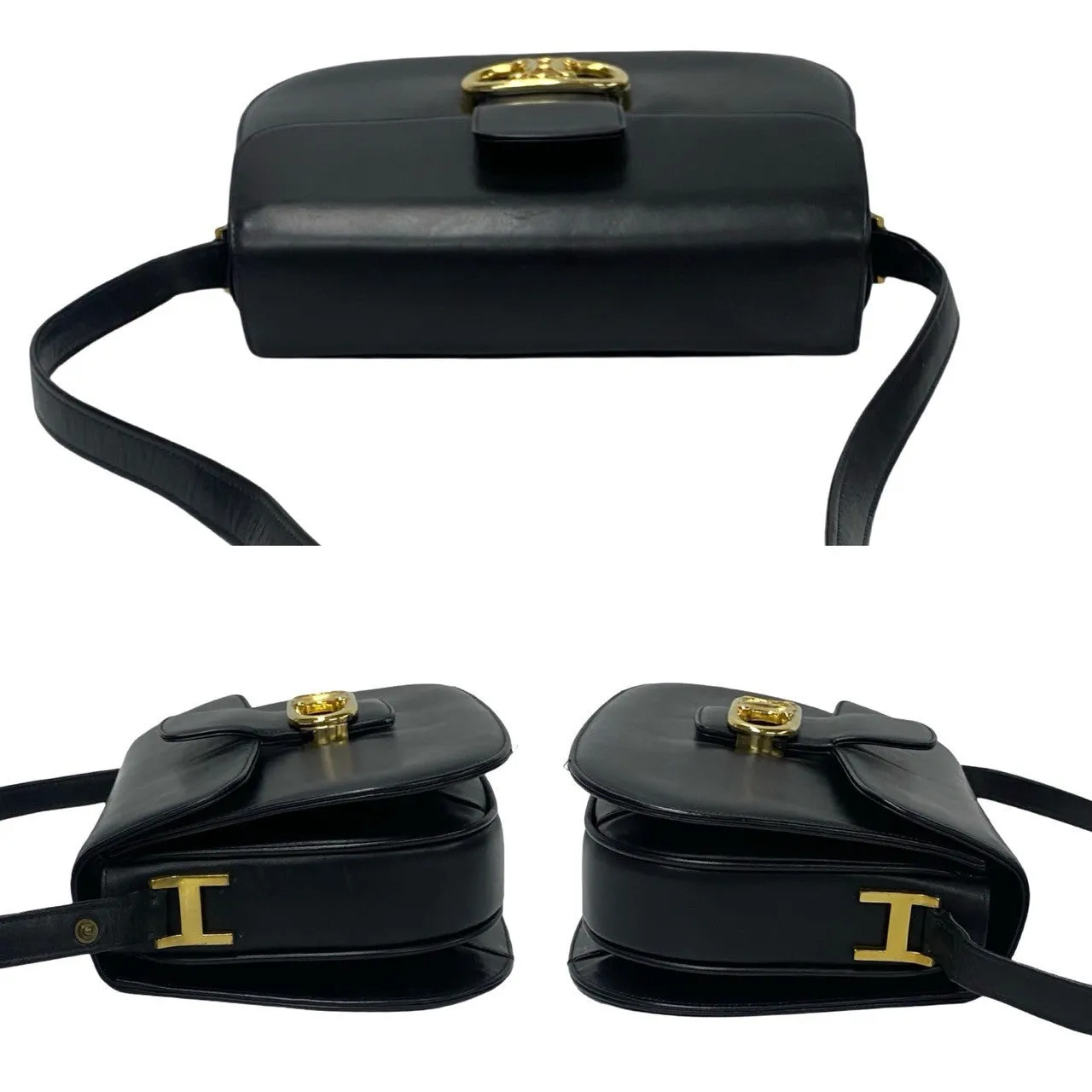 CELINE Shoulder Bag Calfskin black