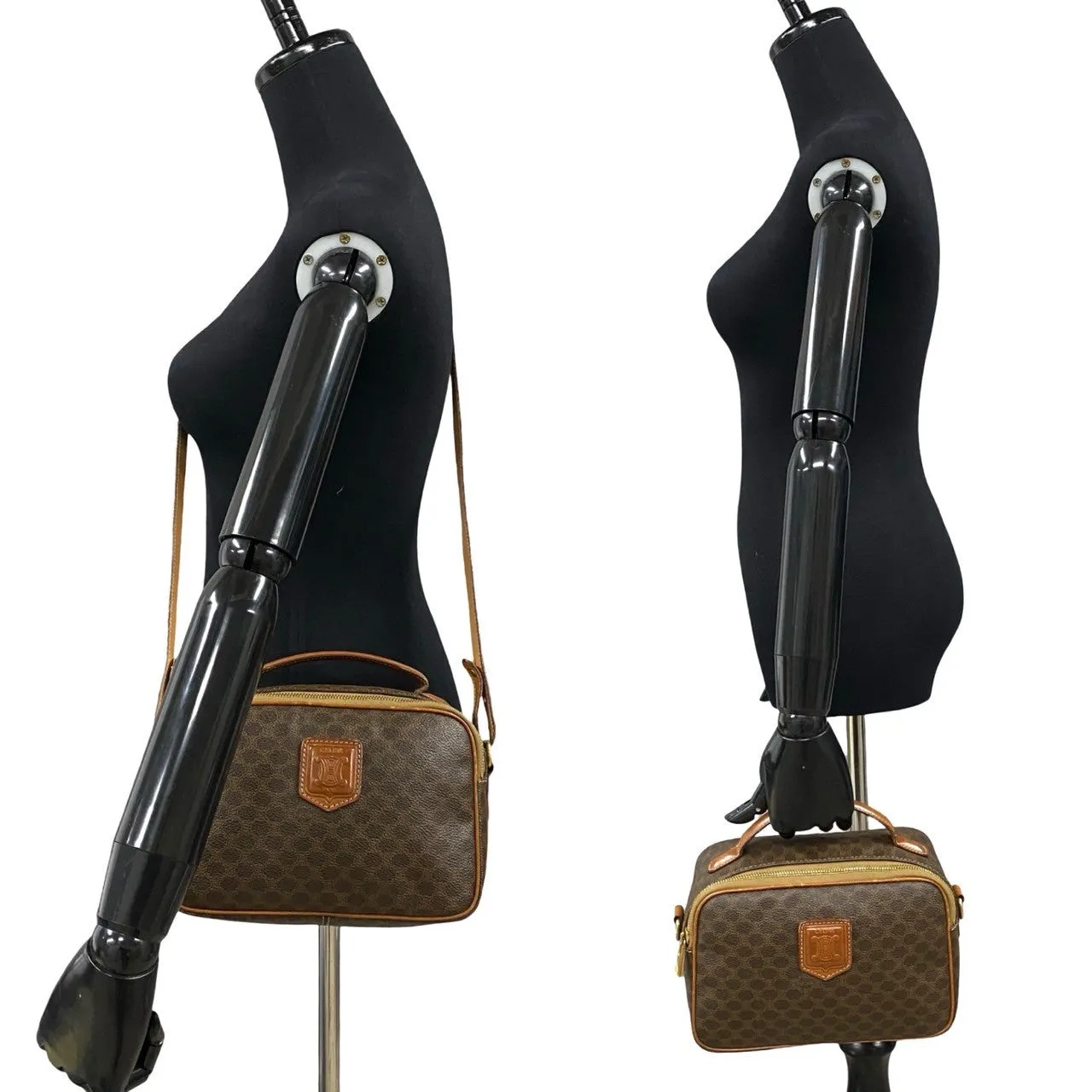 CELINE Shoulder Bag leather Brown