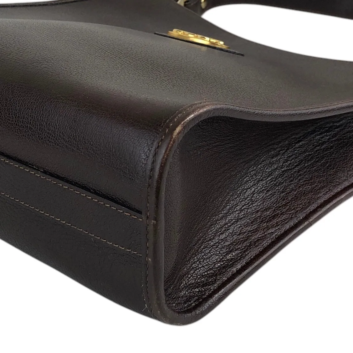 CELINE Triomphe Shoulder bag Brown Vintage n5nm5m