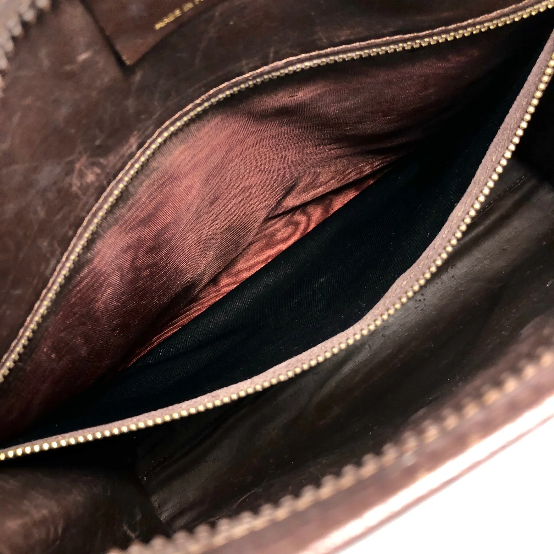 CELINE Triomphe Shoulder bag Brown Vintage n5nm5m