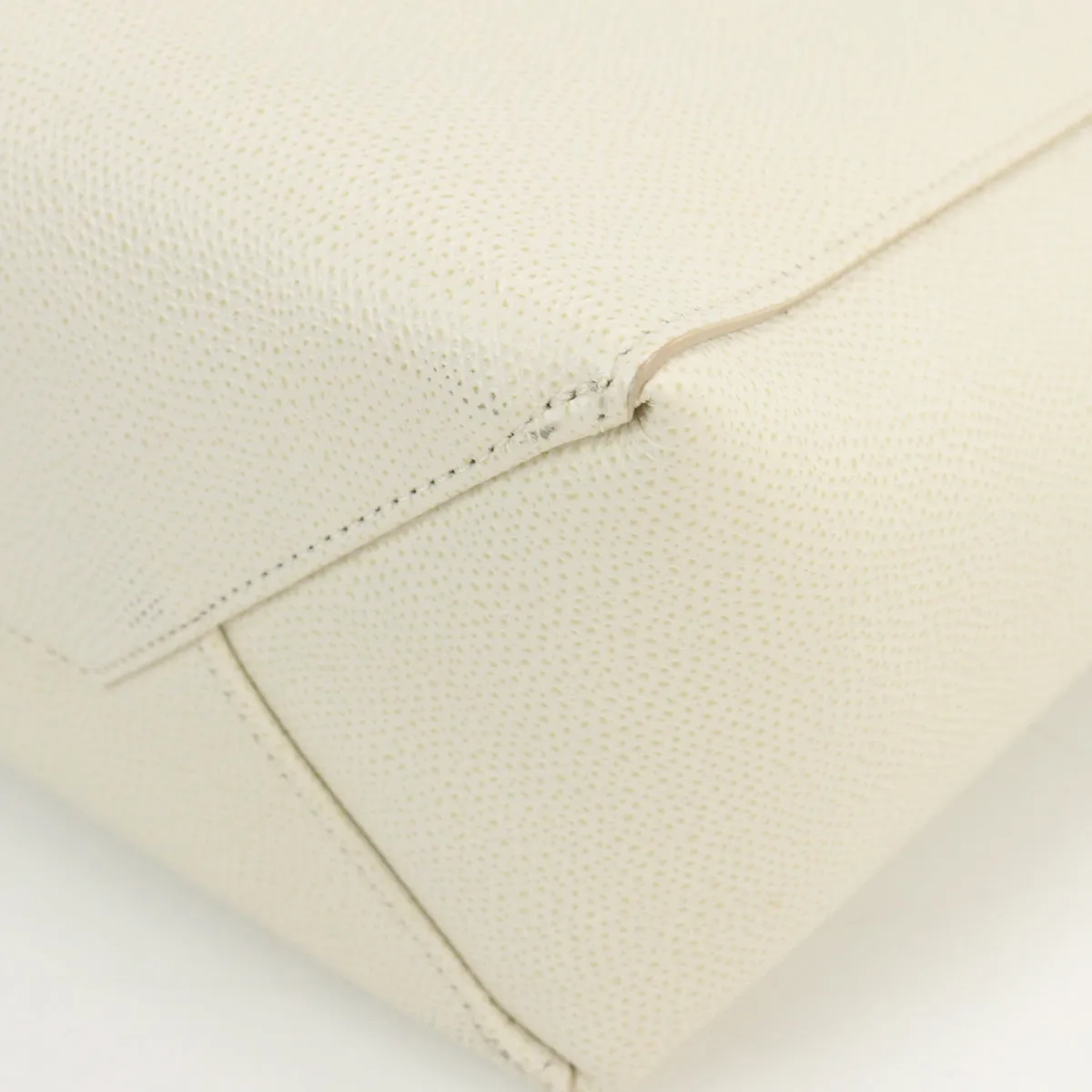 CELINE Vertical Hippo Small Tote Bag shoulder bag 2way leather White Women