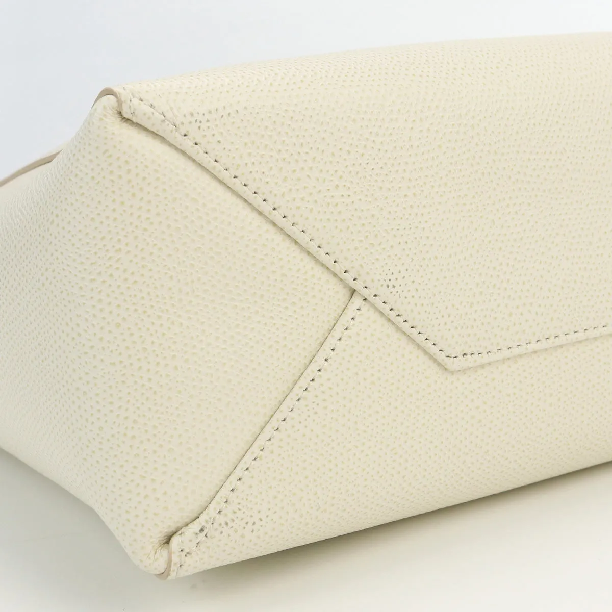 CELINE Vertical Hippo Small Tote Bag shoulder bag 2way leather White Women