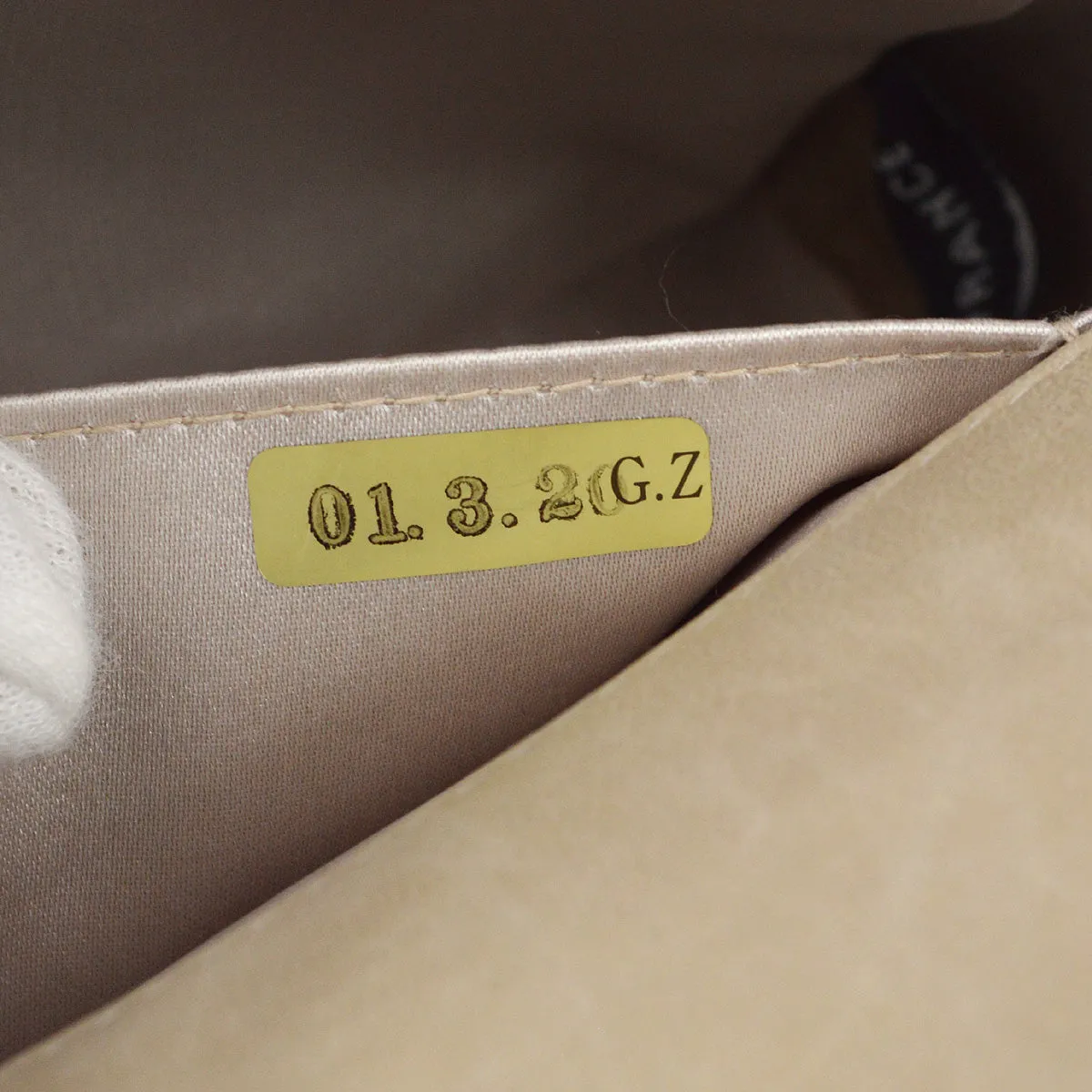 Chanel 2000-2001 Beige Jacquard Nylon East West Travel Line Shoulder Bag