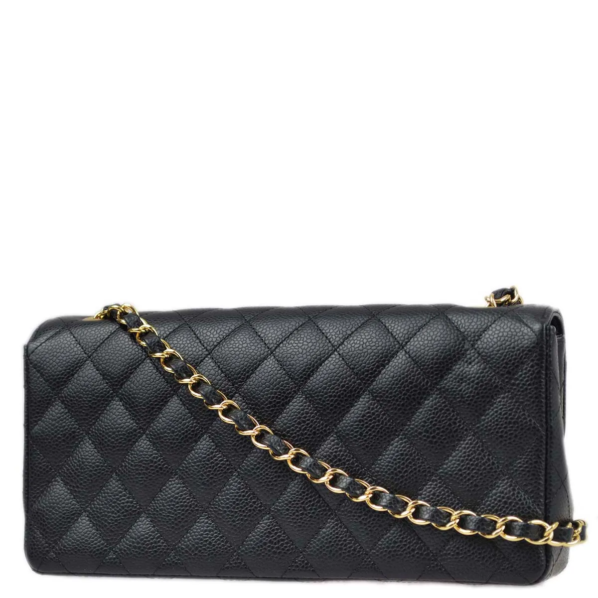 Chanel * 2005-2006 Black Caviar East West Shoulder Bag