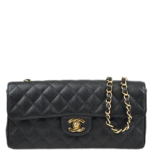 Chanel * 2005-2006 Black Caviar East West Shoulder Bag