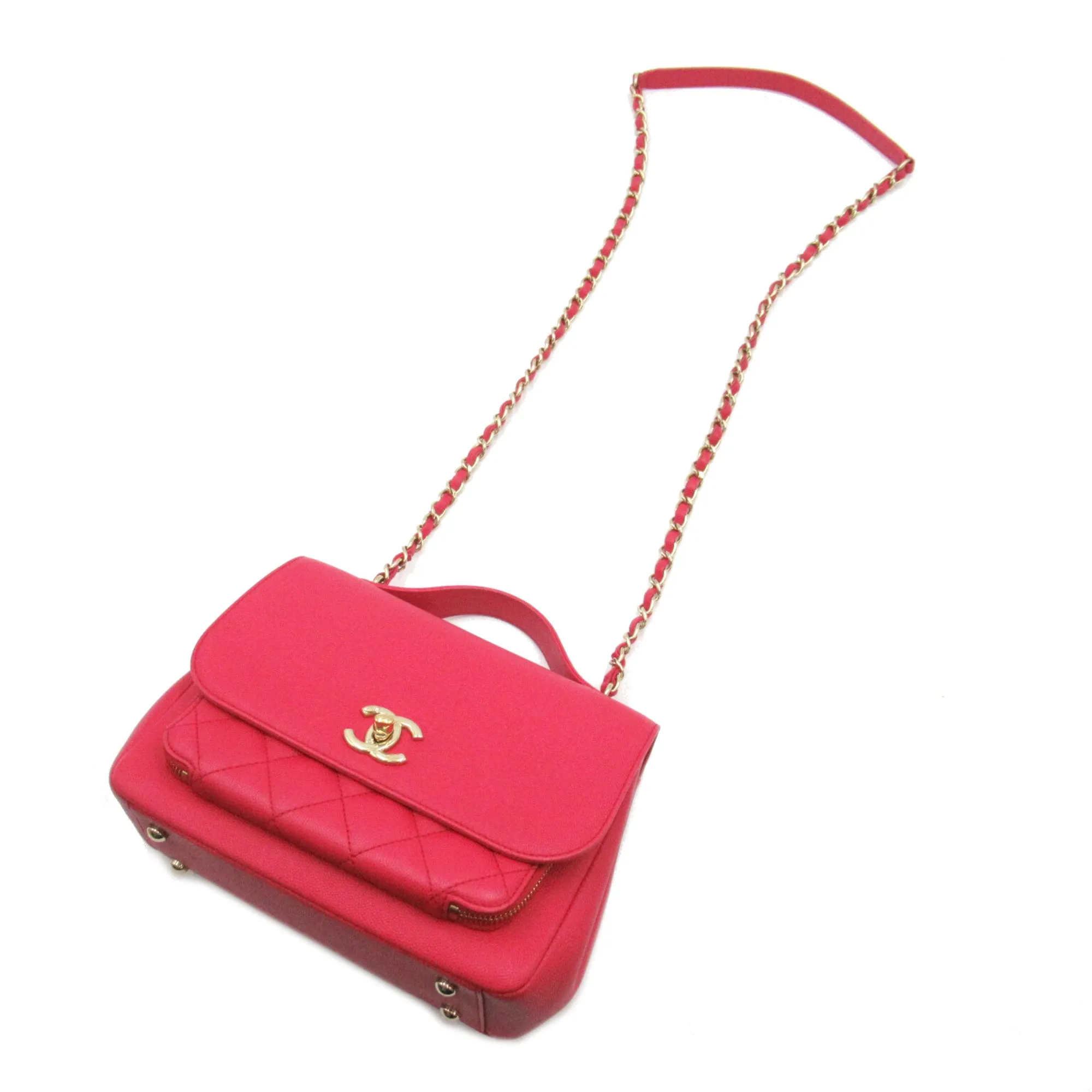 CHANEL Affinity Matelasse ChainShoulder Pink Caviar Skin [Grained Calf]