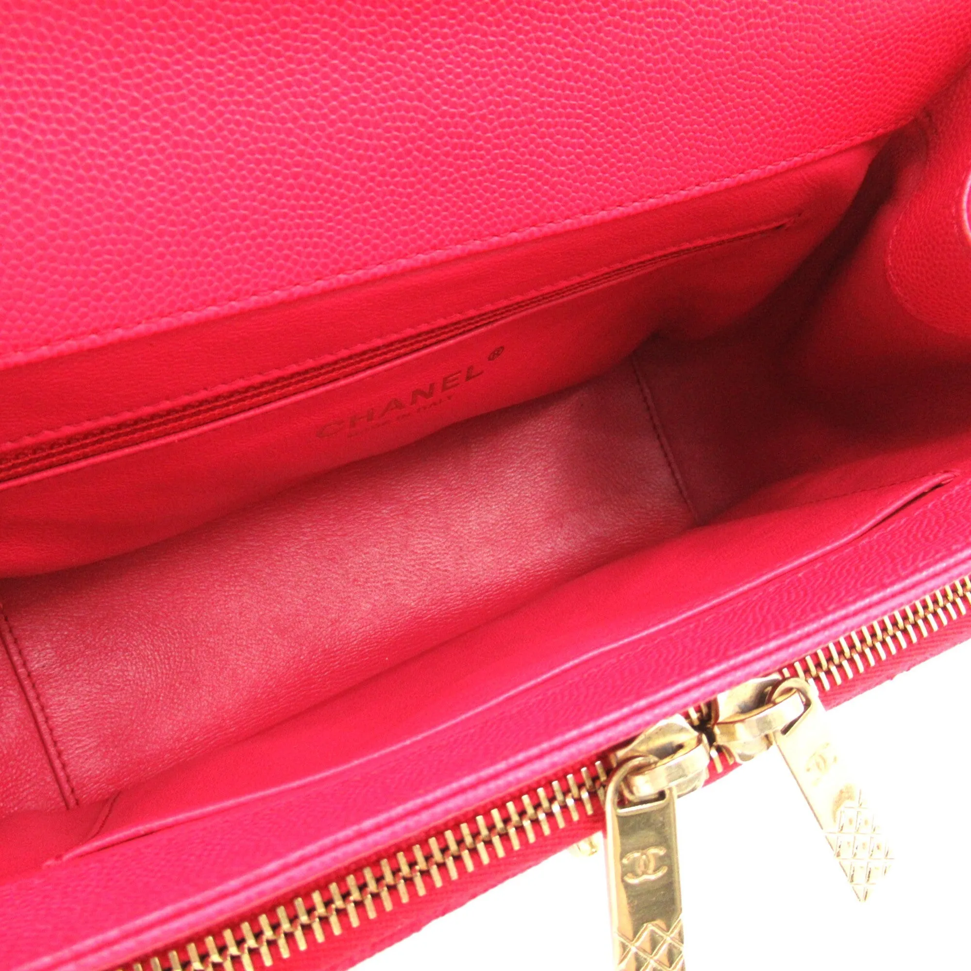 CHANEL Affinity Matelasse ChainShoulder Pink Caviar Skin [Grained Calf]
