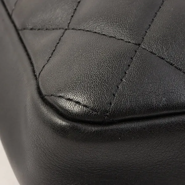 Chanel Around 2005 Made Cambon Shoulder Bag Black