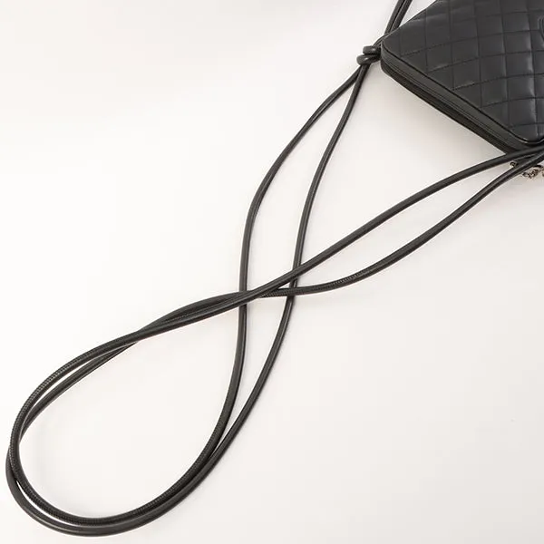 Chanel Around 2005 Made Cambon Shoulder Bag Black