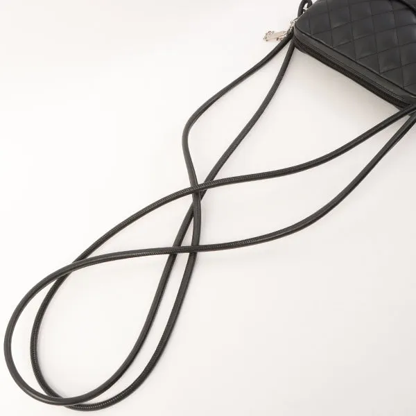 Chanel Around 2005 Made Cambon Shoulder Bag Black