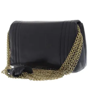 Chanel CC  Leather Mini Chain Shoulder Bag Leather Shoulder Bag in Good condition