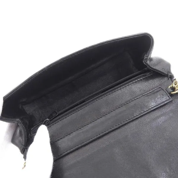 Chanel CC  Leather Mini Chain Shoulder Bag Leather Shoulder Bag in Good condition