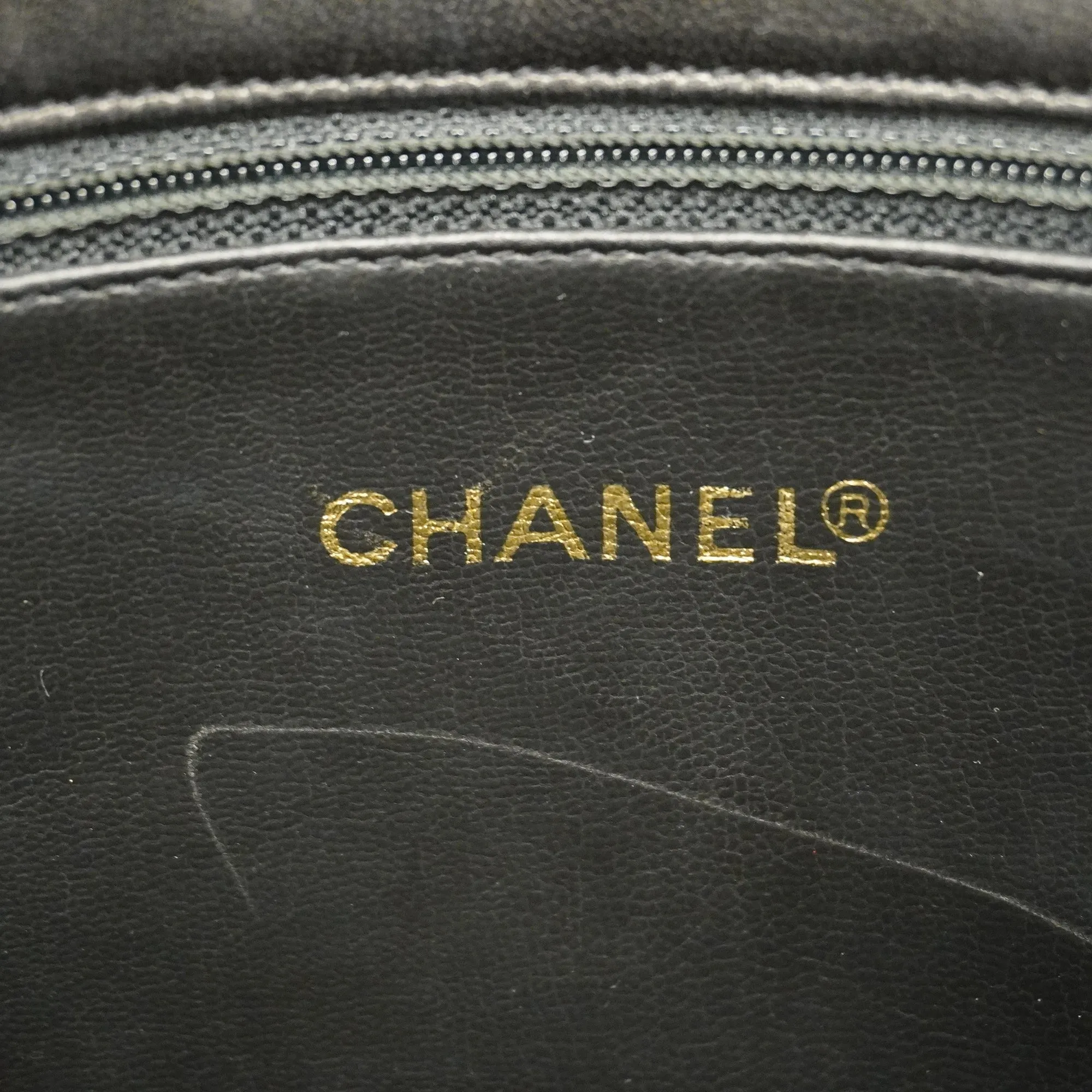 CHANEL   Chain Shoulder Women's Leather Shoulder Bag Black
