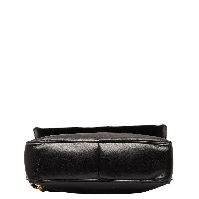 Chanel Coco Fringe One-Shoulder Bag Black Leather  Chanel