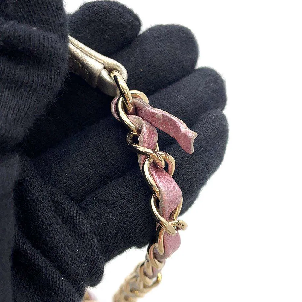 CHANEL Gradation Matelasse ChainShoulder MetalicPink/MetalicSilver AS3002 Lambskin