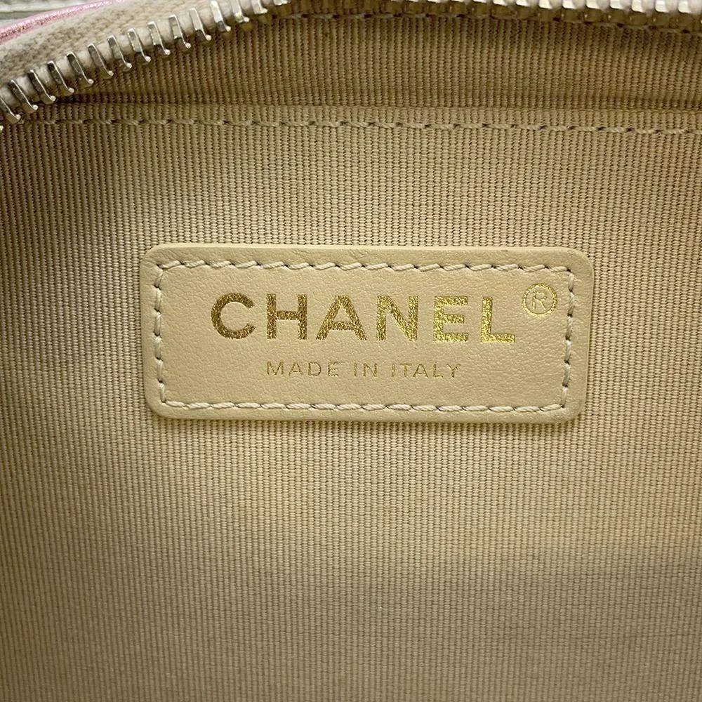 CHANEL Gradation Matelasse ChainShoulder MetalicPink/MetalicSilver AS3002 Lambskin