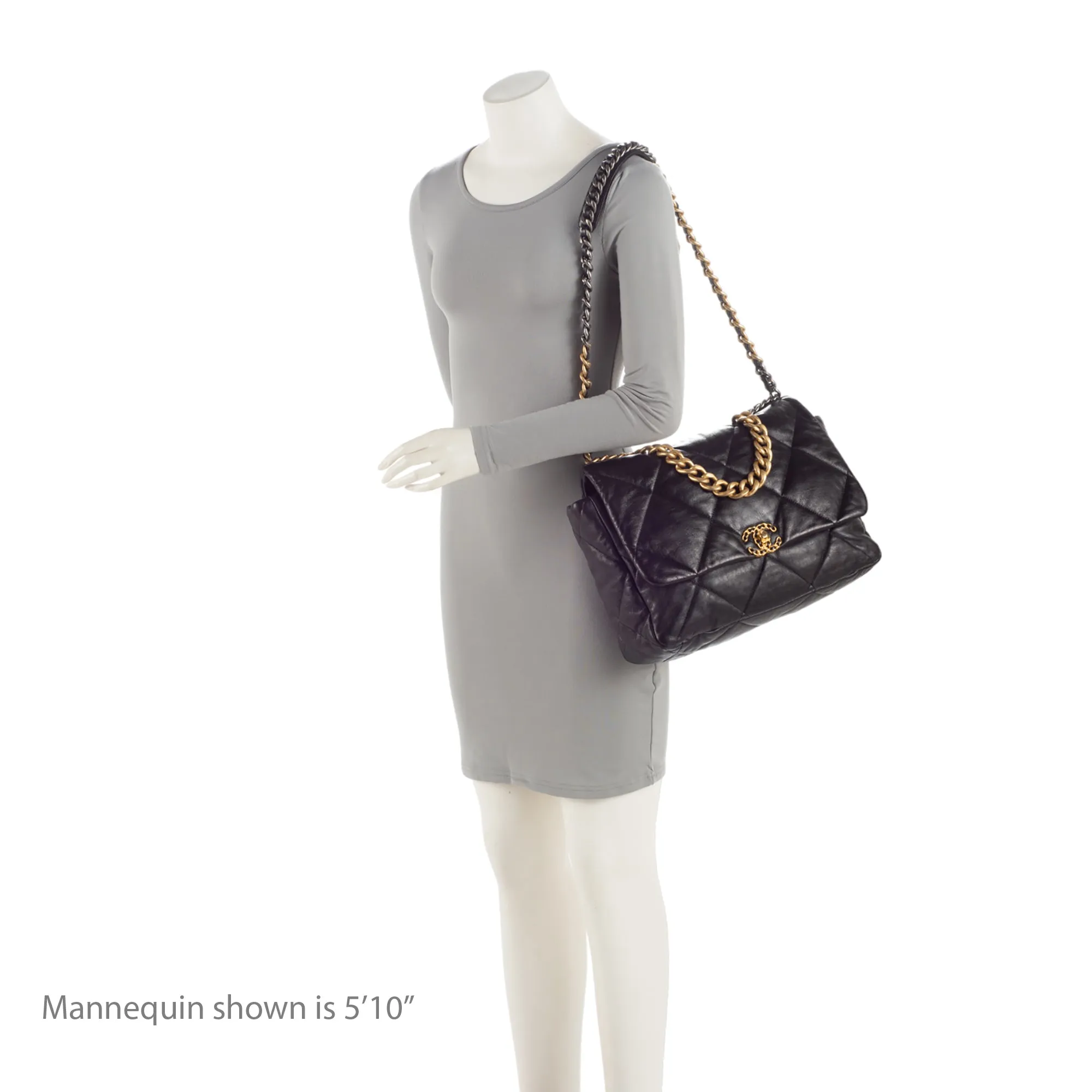 Chanel Lambskin 19 Maxi Flap Shoulder Bag