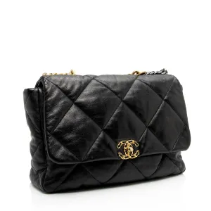 Chanel Lambskin 19 Maxi Flap Shoulder Bag