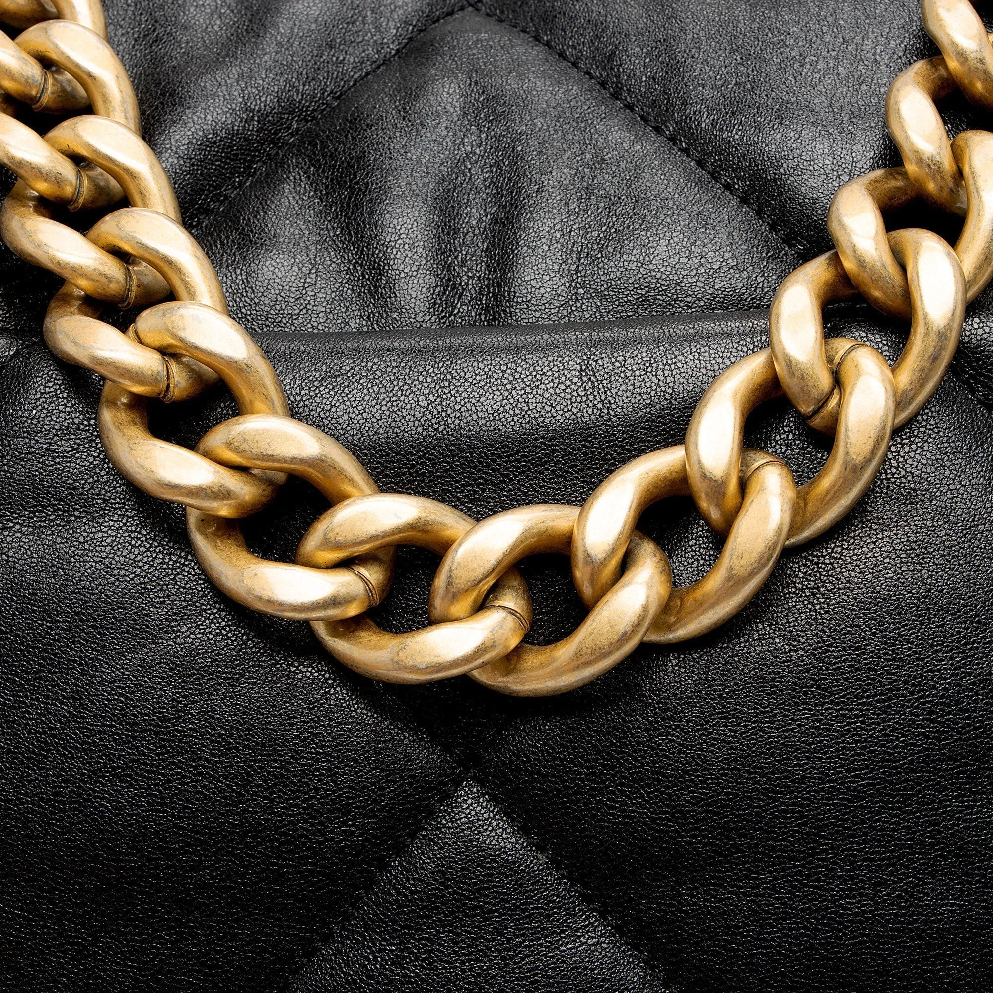 Chanel Lambskin 19 Maxi Flap Shoulder Bag