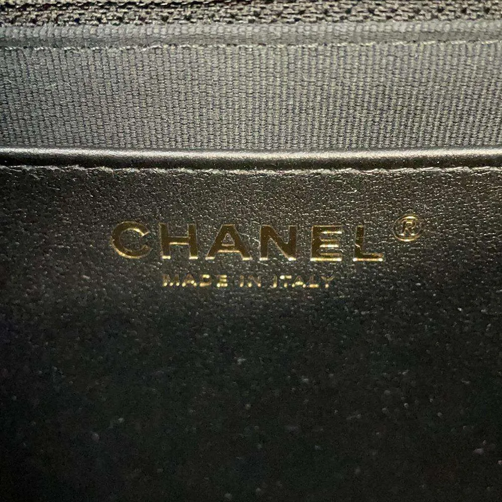 CHANEL Matelasse ChainShoulder Bag Black AS4900 Patent Leather