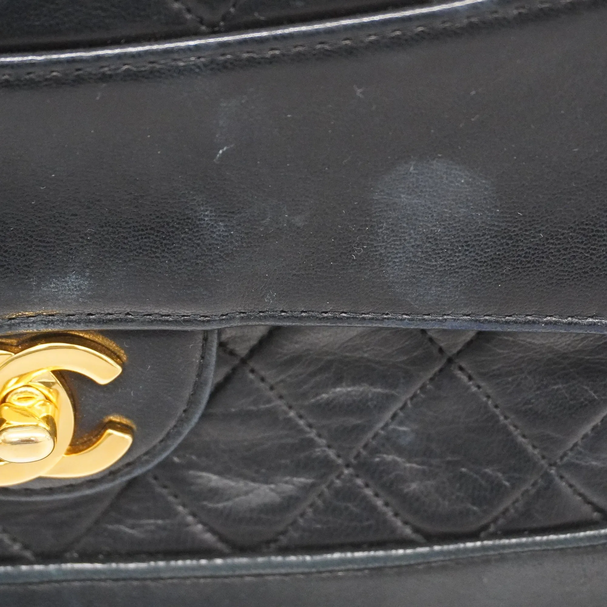 CHANEL   Matelasse Shoulder Bag W Chain Women's Leather Shoulder Bag Black