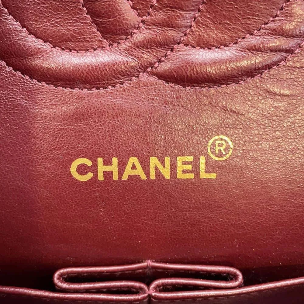 CHANEL Matelasse W Flap W Chain Shoulder Black A01112 Lambskin Size 25