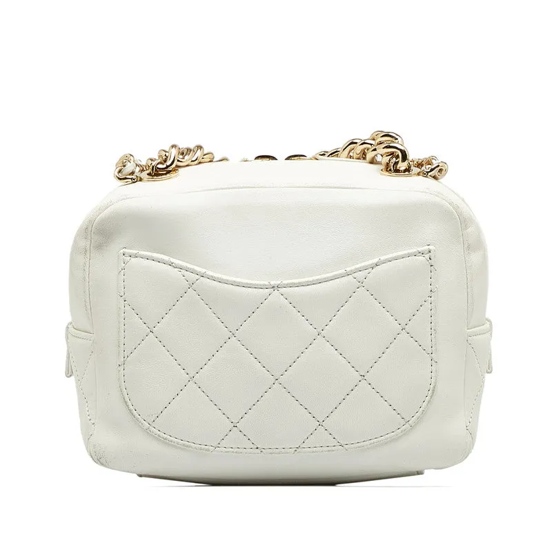 Chanel Matrases Cocomark tands Chain Handbags Shoulder Bag White   CHANEL