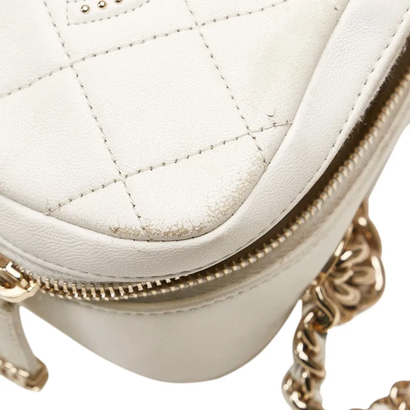 Chanel Matrases Cocomark tands Chain Handbags Shoulder Bag White   CHANEL