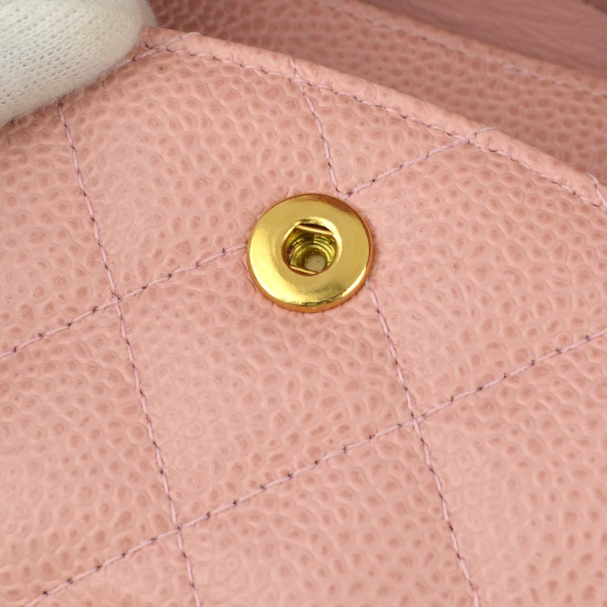Chanel Pink Caviar Medium Classic Double Flap Shoulder Bag