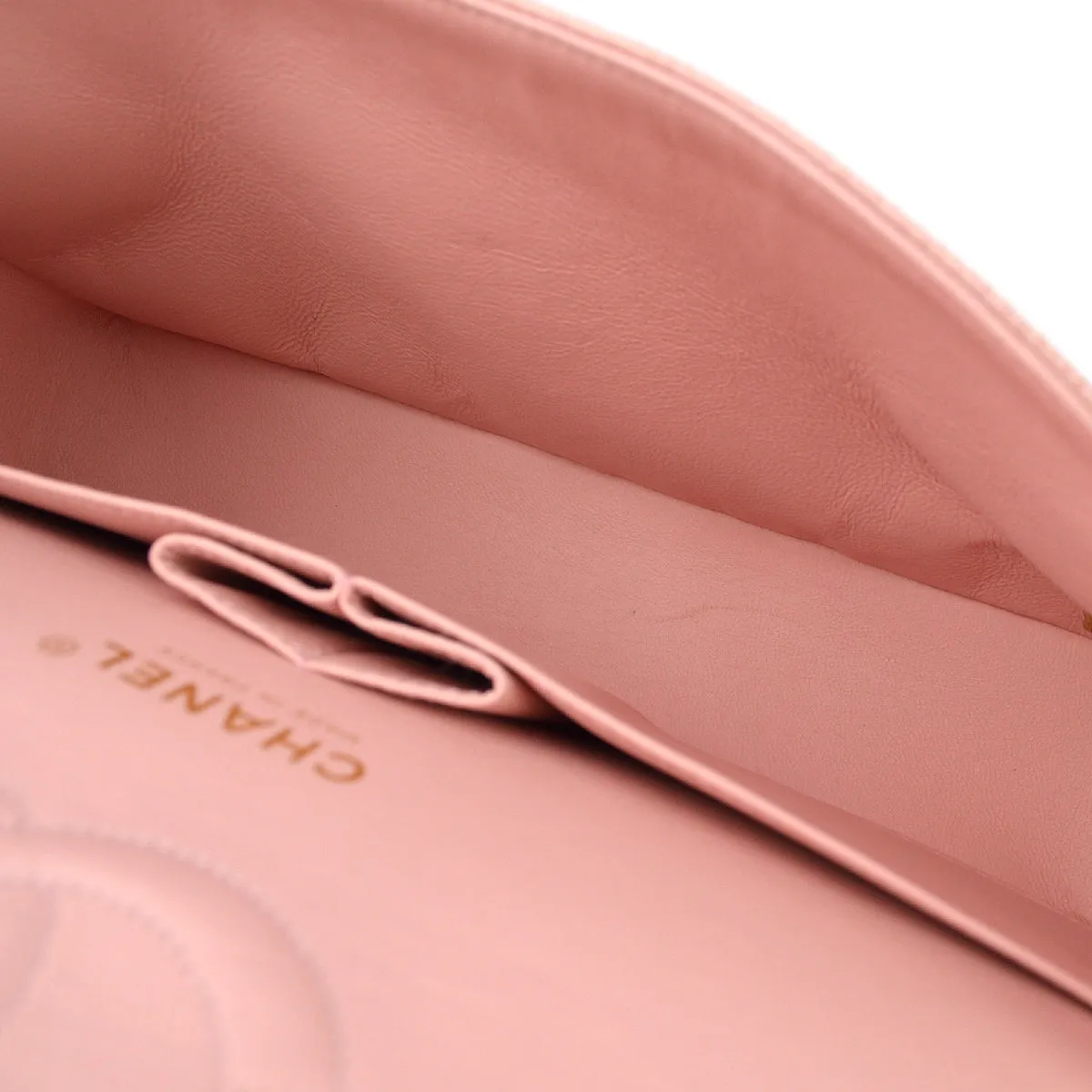 Chanel Pink Caviar Medium Classic Double Flap Shoulder Bag