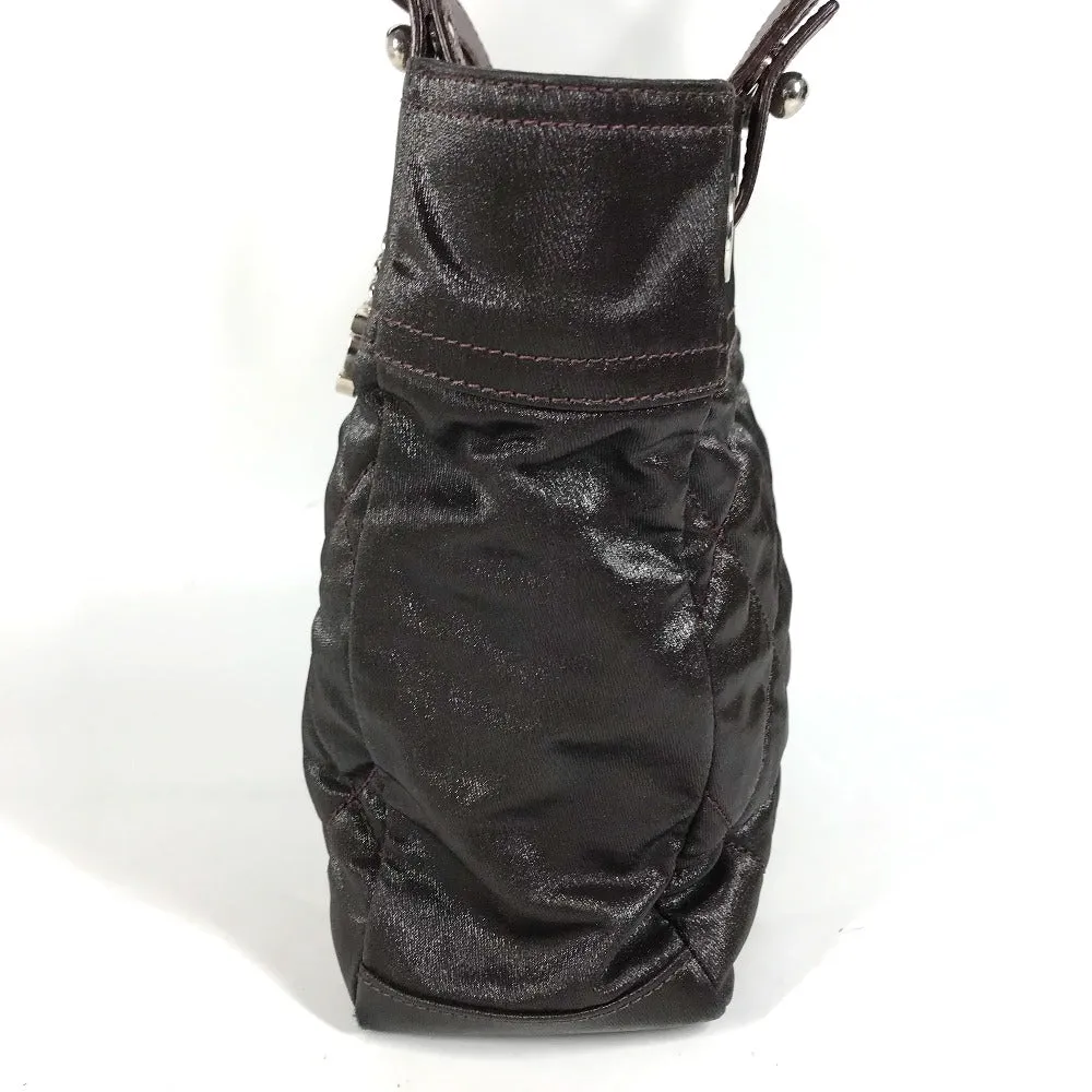 CHANEL Shoulder Bag Coated canvas, leather Purple type cc COCO Mark Paris Biarritz PM Women Used